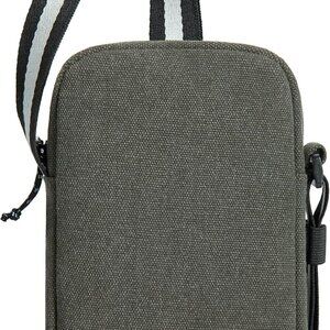 RFID Blocking Mini Crossbody Canvas Bag for Travel and Daily Use